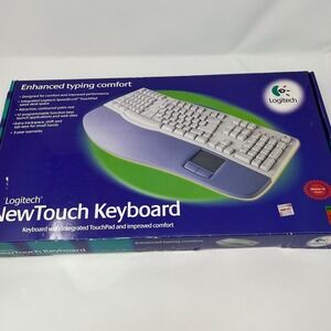 Logitech NewTouch Keyboard SK-6000L Y-SC4 PS/2 Ergonomic w/ Touchpad & Box Teste